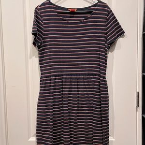 Stripe T-shirt dress with Pockets